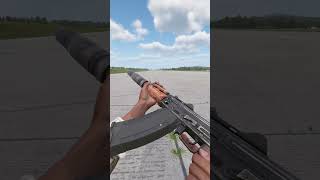 AK74 Attached Suppressor Effects  Arma Reforger [upl. by Nylhtak]