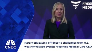 Hard work paying off despite challenges from US weatherrelated events Fresenius Medical Care CEO [upl. by Elboa]