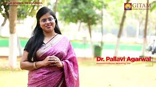 Dr Pallavi Agarwal a Faculty Member of GITAM School of Business shares her profile [upl. by Ezekiel868]