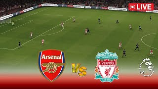 🔴LIVE  ARSENAL vs LIVERPOOL  Premier League 2024  Full Match Stream  PES Game Simulation [upl. by Einohtna]