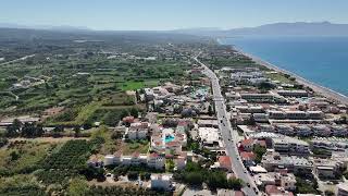 Platanias – Chania – Kreta – von oben – 4K Drohnenvideo – Crete drone video [upl. by Ilowell426]