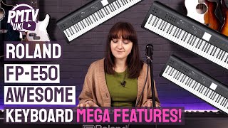 Roland FPE50 88 Key Weighted Roland Keyboard  Awesome Keyboard with Mega Features [upl. by Dimond]