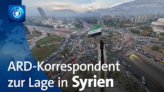 ARDKorrespondent Ebert Lage in Syrien dauerhaft fragil [upl. by Ymassej]