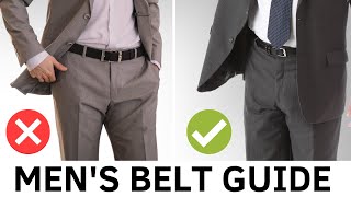 The Ultimate Mens Belt Guide  Size Material and Style [upl. by Cedar]