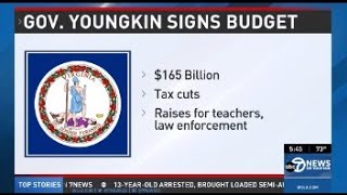 Governor Glenn Youngkin Signs Virginia Budget that Includes Tax Cuts and Raises for Teachers [upl. by Gaynor]