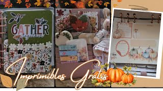 🍄 · 🍂Imprimibles GRATIS de Otoño Agenda bulletjournal 🍄 🍂🪵 planeacion organizacion freebies [upl. by Stafani339]