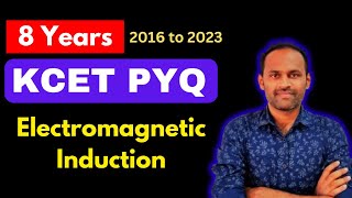 KCET PYQs Electromagnetic Induction kcet kcetpyq physics pyq [upl. by Eniamirt]