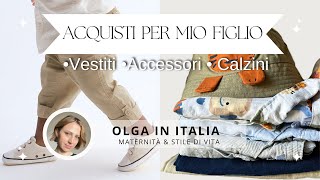 Acquisti per mio figlio Vestiti  Abbigliamento Accessori Bambino Cosa compra mamma minimalista [upl. by Cohette277]