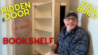 Hidden Door Bookshelf  Outswing  Full Build Video [upl. by Burnight325]