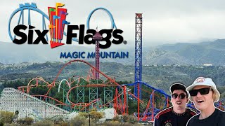 Six Flags Magic Mountain  Ride Reactions Full Thoughts amp More [upl. by Nawram]