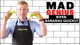 How to Ripen Bananas Quickly  Mad Genius Tips  Food amp Wine [upl. by Swetlana811]