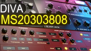 Diva MS20303808 Sound Design Tutorial [upl. by Ecraep555]