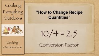 How to Convert Recipes Using a Conversion Factor  Easy Cooking Tips [upl. by Zetrom]