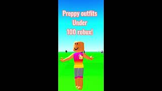 Preppy Roblox outfits under 100 robux [upl. by Fawne]