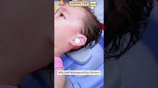 Does Your Child Hate Water in Their Ears Try Kids Bath amp Shower Waterproof Ear Stickers baby [upl. by Eleynad]