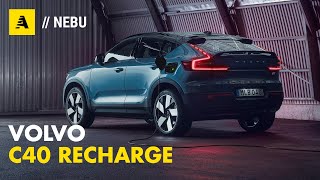 Volvo C40 Recharge la prima full electric della casa con 78 kWh di batteria e 420 km di autonomia [upl. by Tybald]