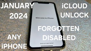 January 2024 iCloud Unlock with Forgotten Apple ID and Password✔️Any iPhone with Disabled Account✔️ [upl. by Sirrep628]