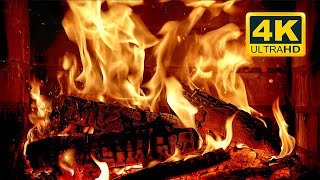 🔥 Cozy Fireplace 4K 12 HOURS Fireplace with Crackling Fire Sounds Crackling Fireplace 4K [upl. by Boyer]