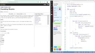 Counting Rooms  CSES Problem Explained with Code and Strategy [upl. by Farnham]