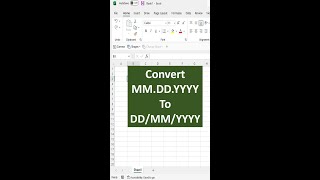 Convert mmddyyy to ddmmyyyy [upl. by Adnawed]