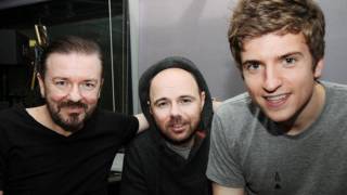 Ricky Gervais and Karl Pilkington on Radio 1 with Greg James  Part 2 [upl. by Oirretno]