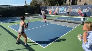 45 Mixed Doubles w PB Studio Chris 12323 2nd Backdraw Pickleball San Clemente Finals Tournament [upl. by Cardie]