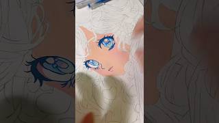 Đang tô mà nó lem tầy quầy vanphongpham painting anime art acrylicmarker [upl. by Siward732]