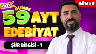 ŞİİR BİLGİSİ 1 Nazım Birimi Ölçü 9Gün 📌 2025  59 Günde AYT Edebiyat Kampı PDF  Deniz Hoca [upl. by Hamil]