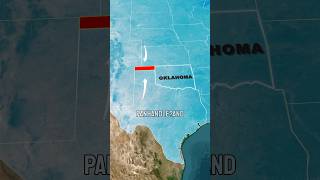 Why Oklahoma Has a Panhandle Not Texas mapmastery oklahomafacts oklahomaland [upl. by Yacano834]