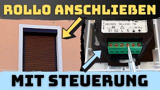 Rollladensteuerung anschließen amp Rollo verkabeln Homepilot amp Rademacher [upl. by Ibocaj]