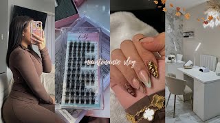 Fall Maintenance Vlog ✧ silk press nails toes lashes target run etc [upl. by Hoopen]