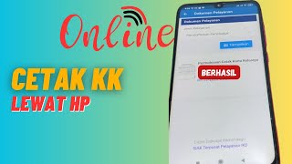 Cek dan Cetak Kartu Keluarga KK Online Lewat HP [upl. by Eerdua]