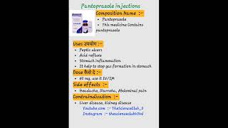 Pantoprazole injections kaise use karte hai or kon si bimari me kam aati hai shortvideo post [upl. by Merrie]