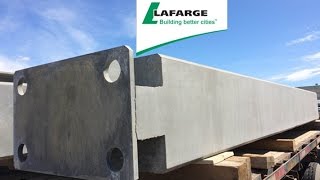 Precast Concrete Column production sequence by Lafarge Precast Edmonton [upl. by Ocirederf]