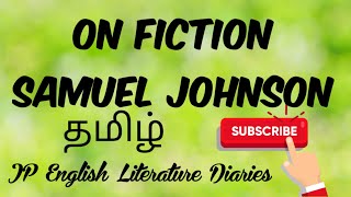 PGTRB Polytechnic  On Fiction by Samuel Johnson Summary in Tamil [upl. by Yelah]