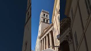 chiming bells in assisi centroitalia torredelpopolo medioevo italy art franciscus [upl. by Aifoz208]