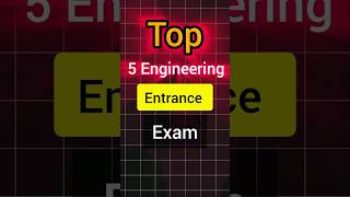 Top 5 Engineering Entrance Exam  iit jee iitjee motivation exam engineering reels pw [upl. by Hgeilhsa]