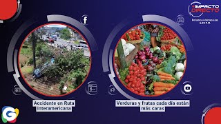 Accidente provoca caos en Ruta Interamericana verduras y frutas cada día están más caras [upl. by Colene]