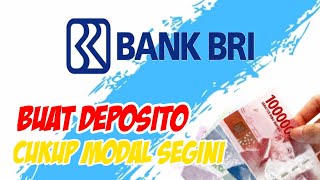 Berapa Saldo Minimal Untuk Membuka Deposito di Bank BRI  Fendy Artha [upl. by Kwapong631]