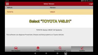 LAUNCH X431 PRO3S V50  TOYOTA CROWN Matching keys and wireless remote method [upl. by Ramunni]