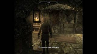 Skyrim Esbern Door Glitch Fix WORKING [upl. by Aerdnu]