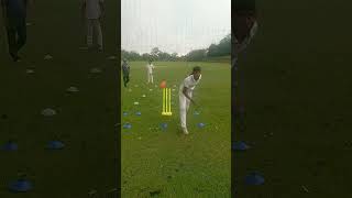 Target bowling drill with perfect corridor and alignment of bowler [upl. by Ecnarrat]