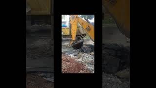 Wheel Loader Trailer Trucks  Underpass Road Construction to cleaning waterways backhoeexcavator [upl. by Novelc921]