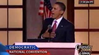 CSPAN Sen Barack Obamas Full Speech to the DNC [upl. by Filberte]