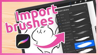 How to import brushes into Procreate ✿ FREE brush ✿ Quick tutorial [upl. by Nnagem]