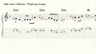 Slide Guitar  Wayfaring Stranger  6 String Standard Tuning  Acoustic  Electric  CBG [upl. by Shulman728]