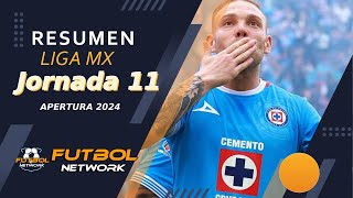 RESUMEN LIGA MX Jornada 11 Apertura 2024 Cruz Azul Imparable Chivas pierde el clasico tapatio [upl. by Toblat878]