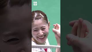 志田千陽  Cute Shida badminton volleyball denmarkopen2023 badmintondenmark bwfdenmarkopen [upl. by Inami]