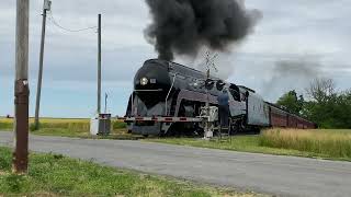 Strasburg Railroad 475 and 611 steaming through the countryside [upl. by Leanor]