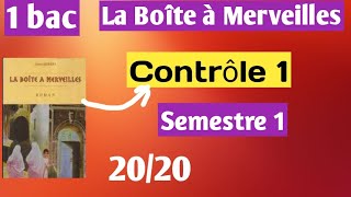 Contrôle 1 semestre 1 français 1bac [upl. by Ramyaj]